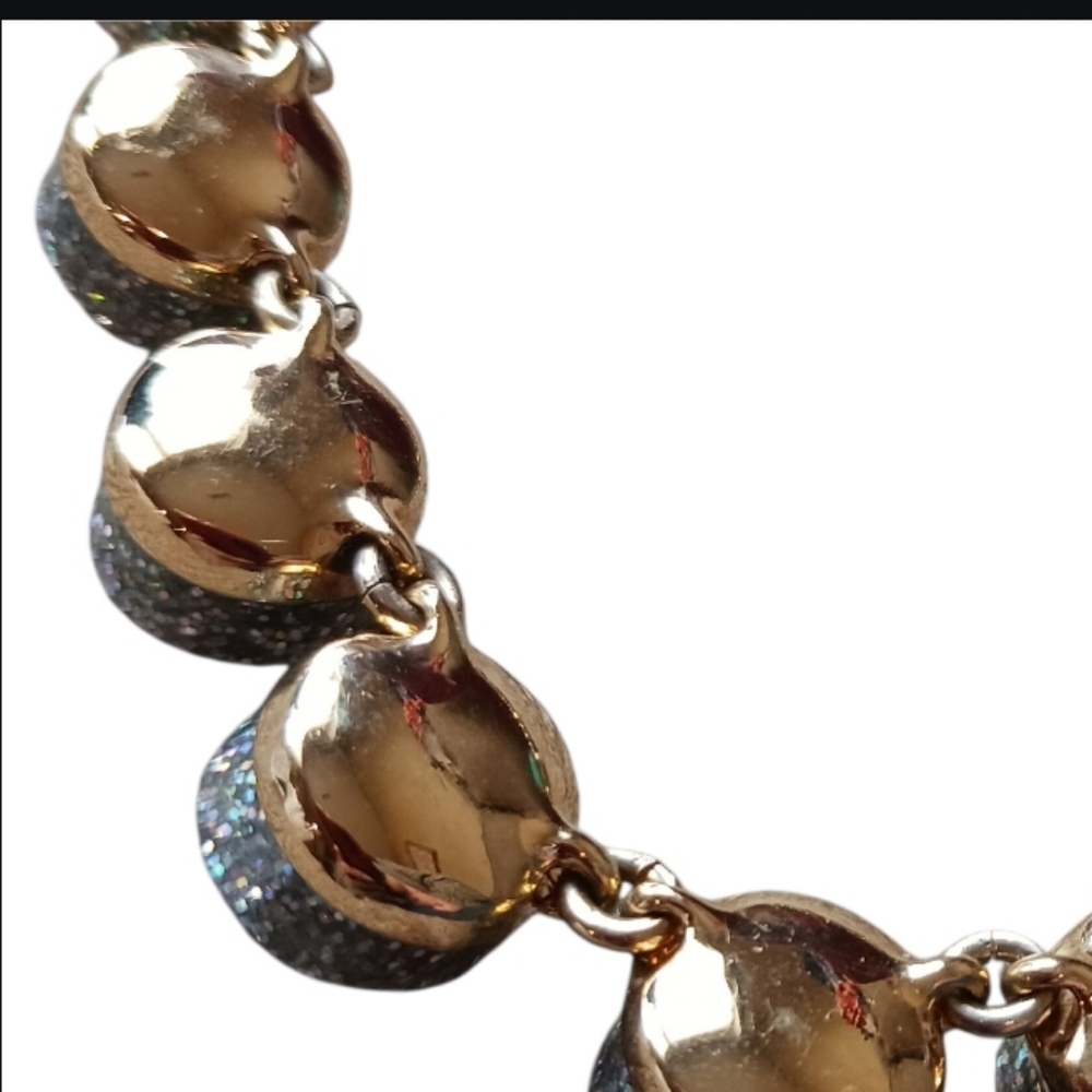 J. Crew Brulee Cupcake Glitter Crystal Necklace - Picture 8 of 9
